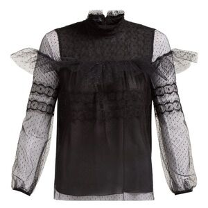 GIAMBATTISTA VALLI
Giambattista Valli – Polka-Dot Tulle Ruffled Blouse
